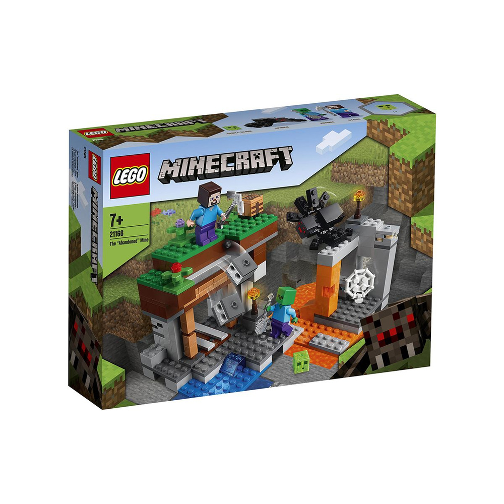 Конструктор LEGO Minecraft 21166 Заброшенная шахта - купить с доставкой по  выгодным ценам в интернет-магазине OZON (827263245)