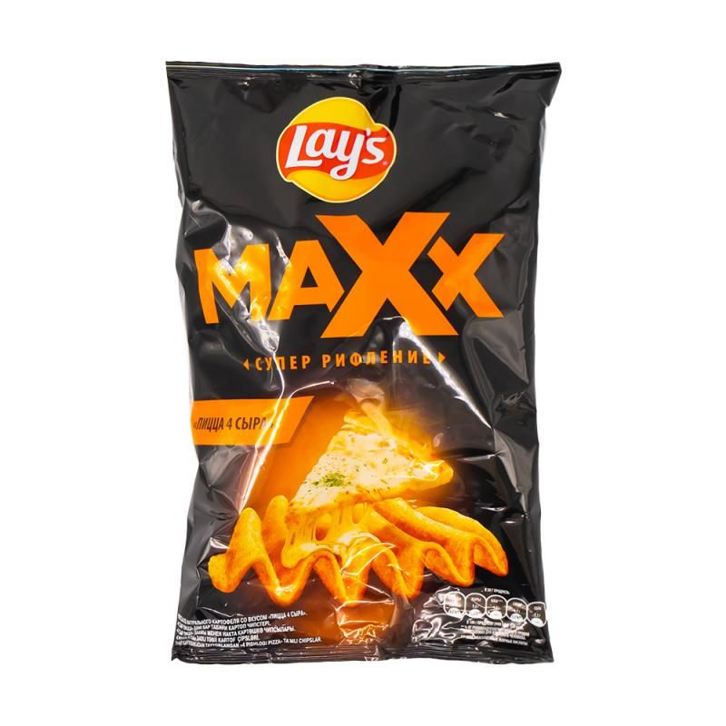 Картофельные рифлёные чипсы Lays "Maxx" 110 г #1