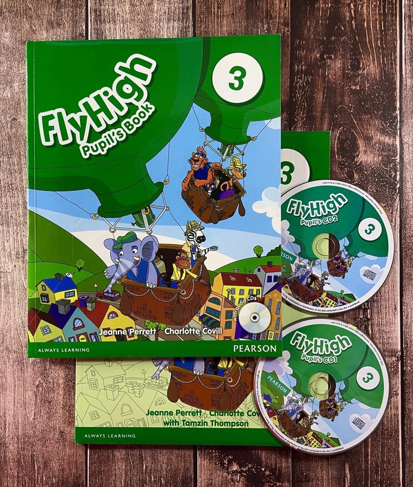 Fly High 3. Полный комплект. Pupils Book+Activite Book(учебник, рабочая  тетрадь)+CD