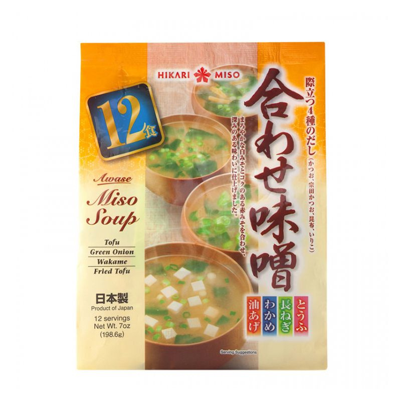 Мисо-суп ассорти 12 порций Hikari Miso, 198,6 г, Япония #1