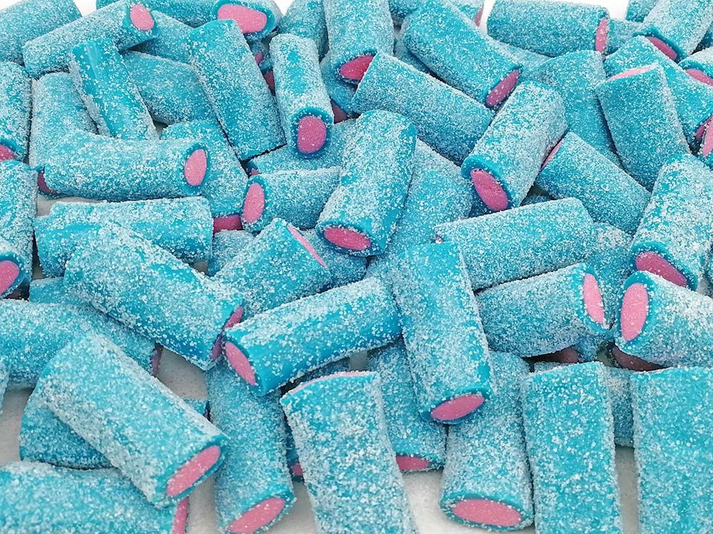 Мармелад жевательный HALAL"Кислые мини палочки синие" 1кг DAMEL Испания ...