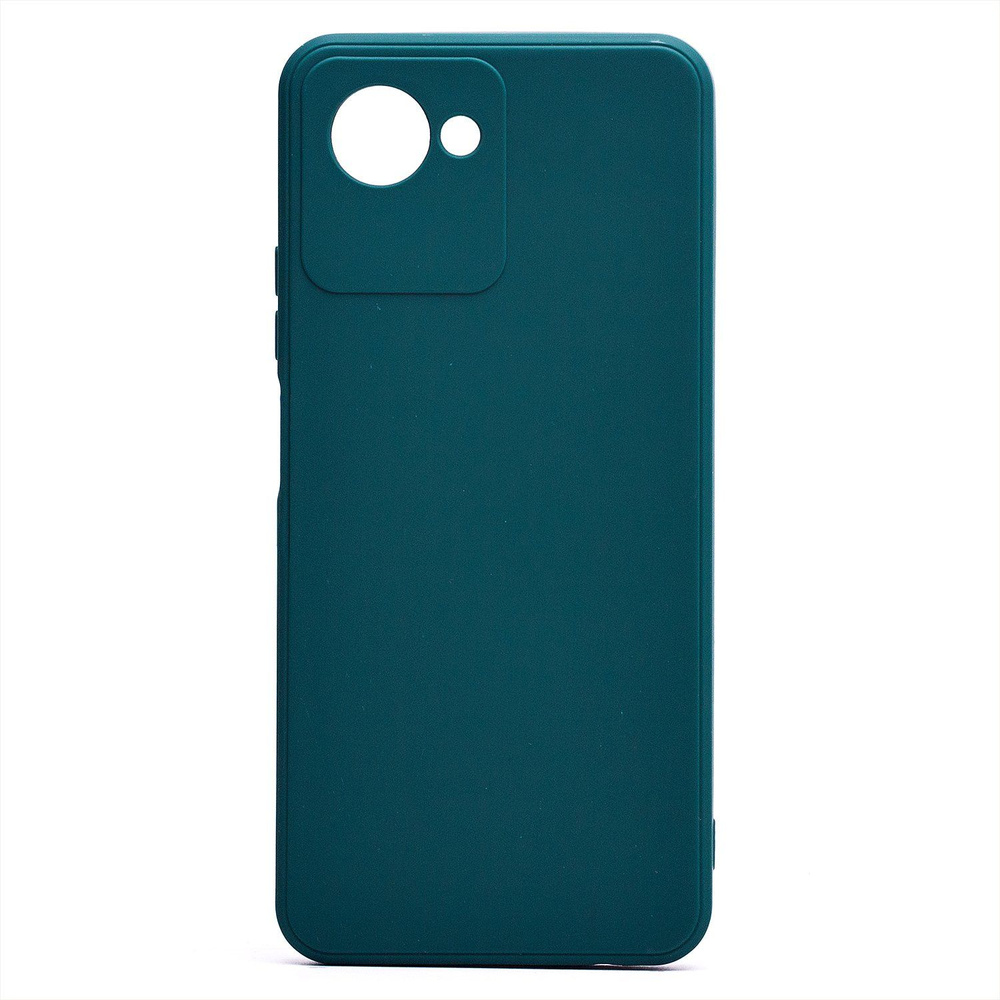 Чехол для Realme C30 (RMX3581), Narzo 50i Prime (RMX3506) силиконовый матовый №8 <зеленый> #1