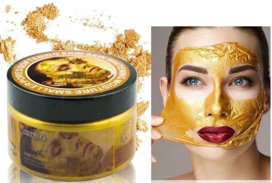 Wokali Золотая маска-пленка для лица Snail Gold Collagen, 300 мл Misha ...