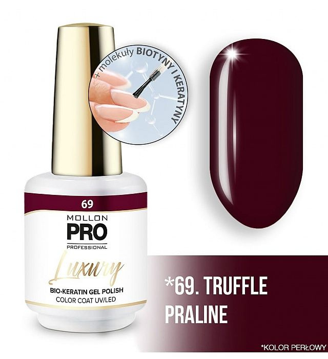 Mollon Pro/ Гель-лак LUXURY COLOR COAT №069 TRUFFLE PRALINE (8 ml) #1