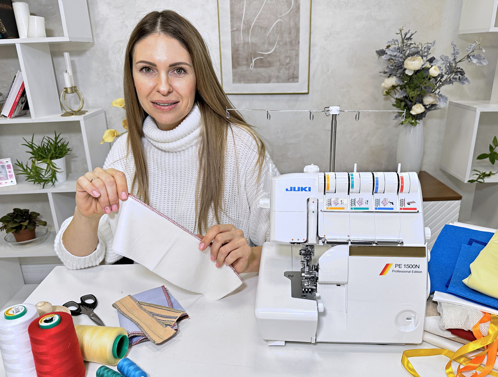 Коверлок JUKI PE 1500N Professional Edition / 24 программы / Ролевой ...