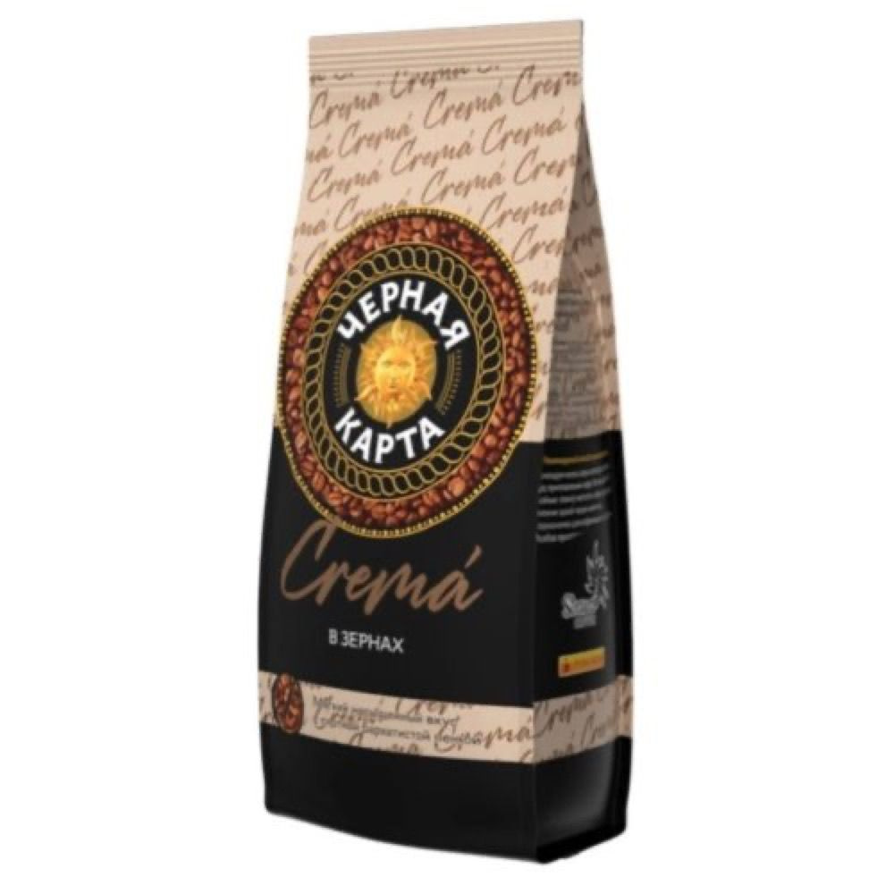 Черная Карта Кофе Crema, зерно, 200 г - купить с доставкой по выгодным ...