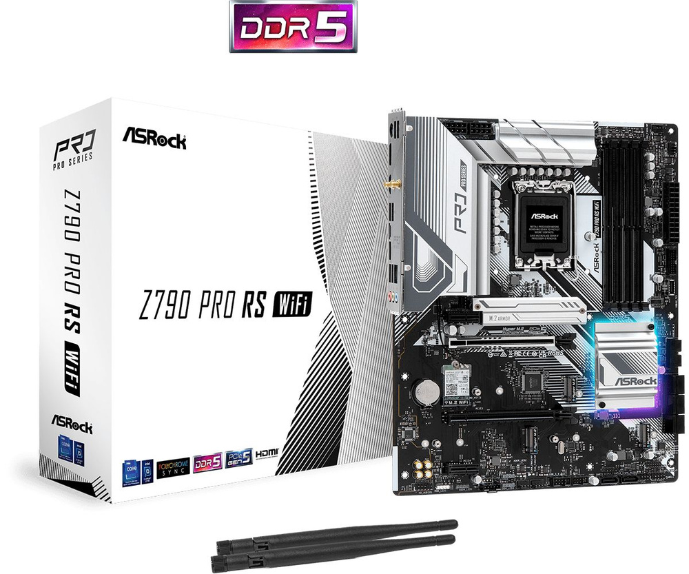 Материнская плата ASRock Z790 PRO RS WIFI купить по низкой цене с доставкой  и отзывами в интернет-магазине OZON (917887737)