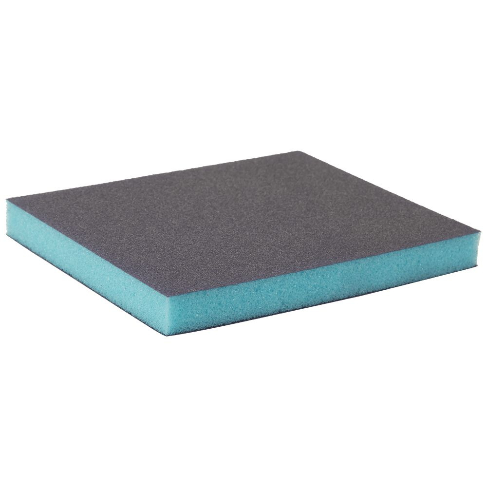 Губка шлифовальная 2-х сторонняя Hanko Sponge PADS BLUE 120*98*13мм, Р180, 3шт.  #1