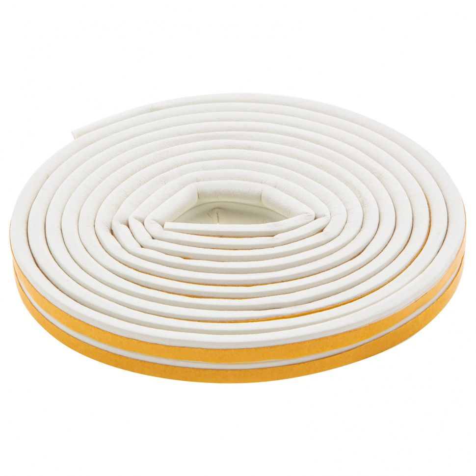 Уплотнитель резиновый 6 м, профиль P, белый, Сибртех - купить по ...