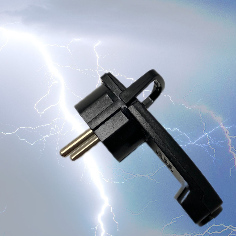 Вилка угловая плоская с кольцом, с заземлением, 250В, PPG16-45-202 ...