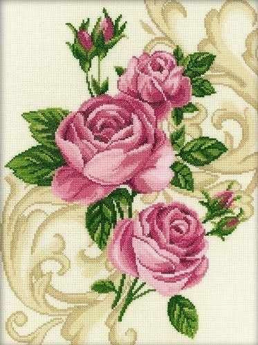 Набор для вышивки РТО "M257 Розы" / Счетный крест / Цветы #1