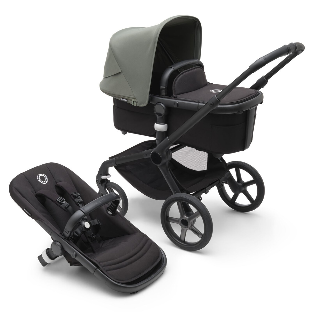 Коляска Bugaboo Fox 5 Black/ midnight black/ Forest green #1