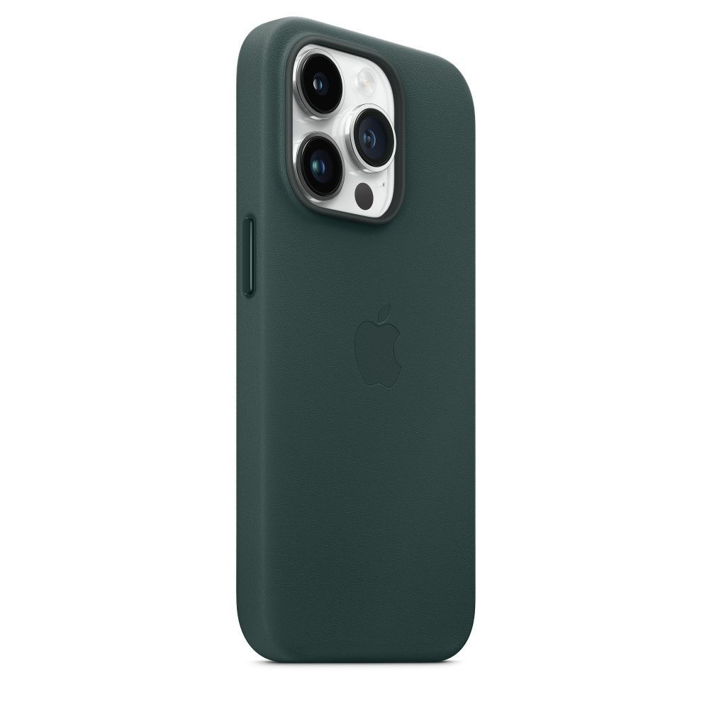 Кожаный чехол для iPhone 14 Pro Max зеленый (Forest Green) с поддержкой  MagSafe, чехол на айфон 14 про макс с защитой камеры - купить с доставкой  по выгодным ценам в интернет-магазине OZON (939195116)