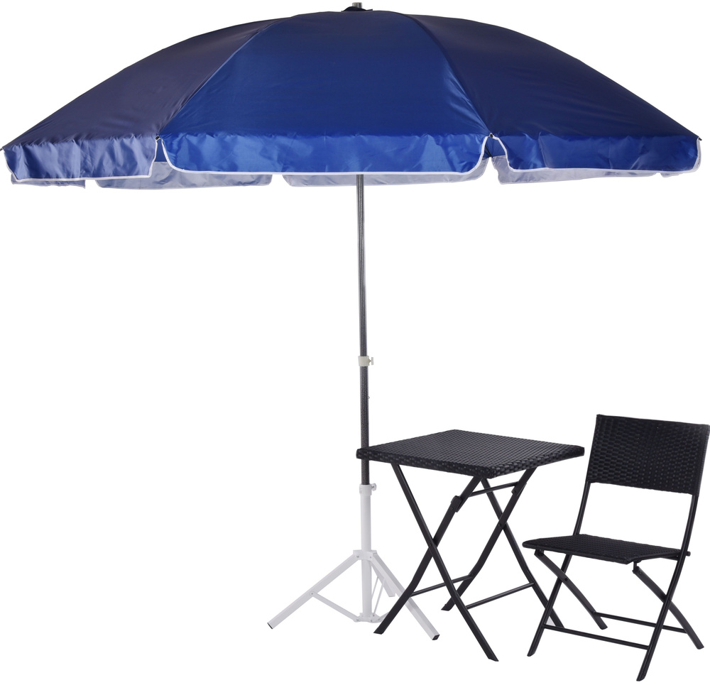 Зонт пляжный NOLITA, диаметр 250см, высота до 235см, зонт садовый, с чехлом  #1