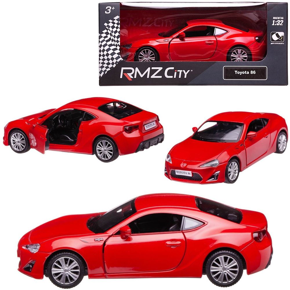 Машина металлическая RMZ City 1:32 TOYOTA 86, инерционная - купить с  доставкой по выгодным ценам в интернет-магазине OZON (964769092)