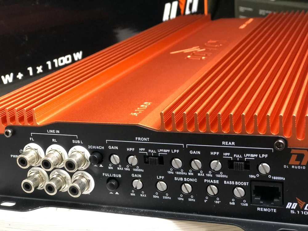 Автомобильный усилитель DL Audio Raven 5.1100 для динамиков и сабвуфера ...
