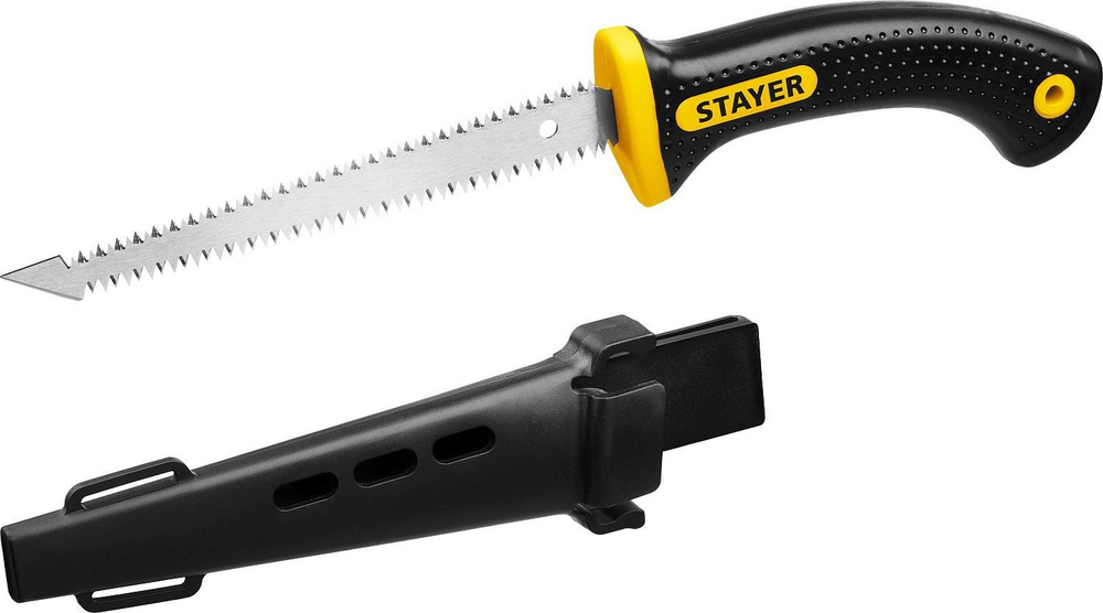 Выкружная мини-ножовка по гипсокартону STAYER 150 мм, (2-15170) #1