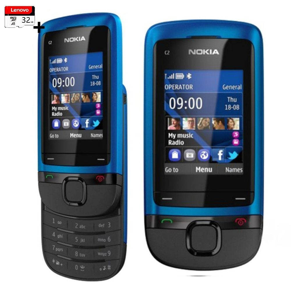 Мобильный телефон Новый слайдер Nokia-BB41, синий