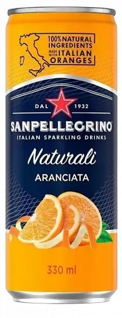 Напиток Sanpellegrino Naturali Aranciata газированный 12 ШТ по 0.33 л(Апельсин)  #1