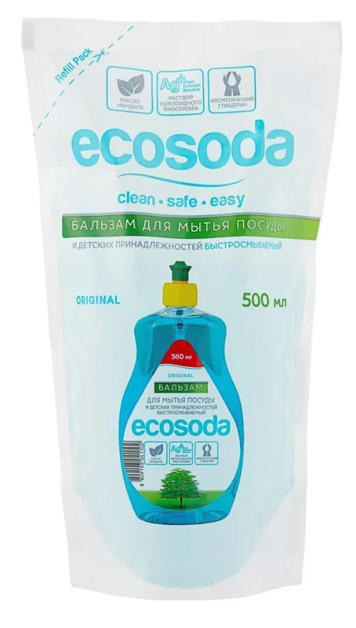 Маmа Ultimate ЗАПАСКА ГЕЛЬ для посуды  500мл   ECOSODA #1