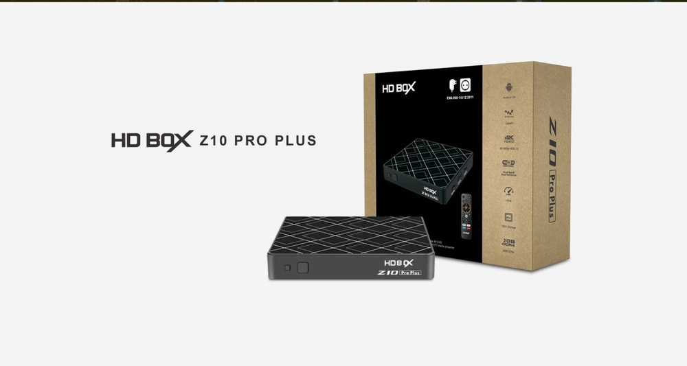 HD Box Медиаплеер Z10 Pro Plus Android, 2 ГБ/16 ГБ, Wi-Fi, Bluetooth, черный #1