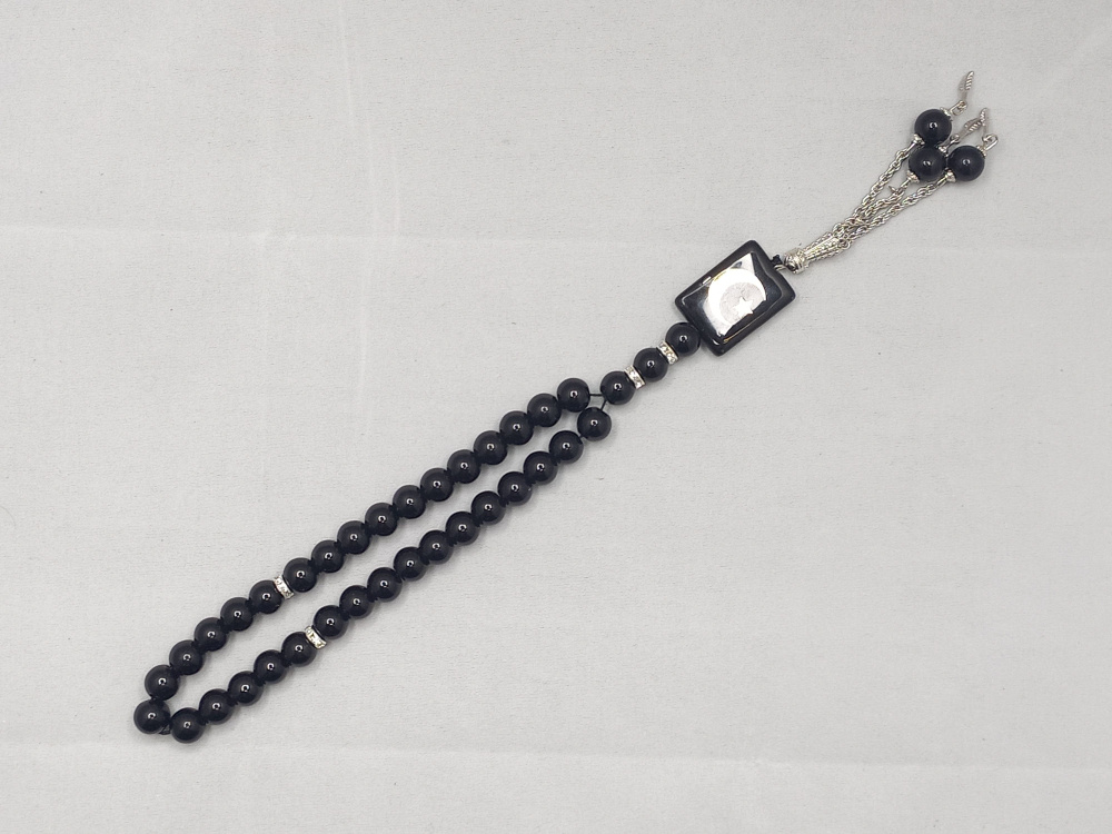 Четки мусульманские / Тасбих чёрный 33 бусинки - купить с доставкой по ...
