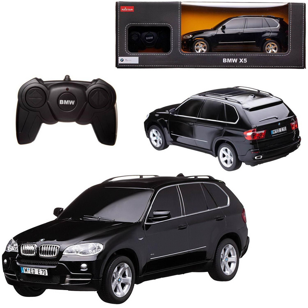 Машина р/у 1:18 BMW X5, 27,5х10,4х10,5см, цвет чёрный 27MHZ - купить с  доставкой по выгодным ценам в интернет-магазине OZON (522344647)