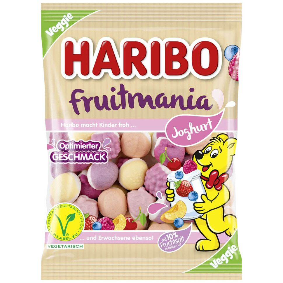 Мармелад жевательный HARIBO Йогуртовая фруктомания 160 г #1