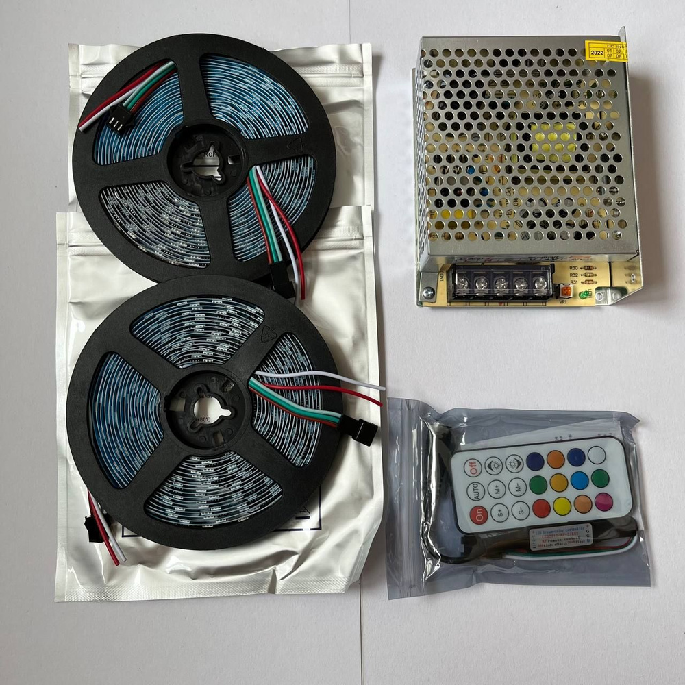 Светодиодная лента, 12В, IP20, 60 LED/m Комплект для светодиодной ...