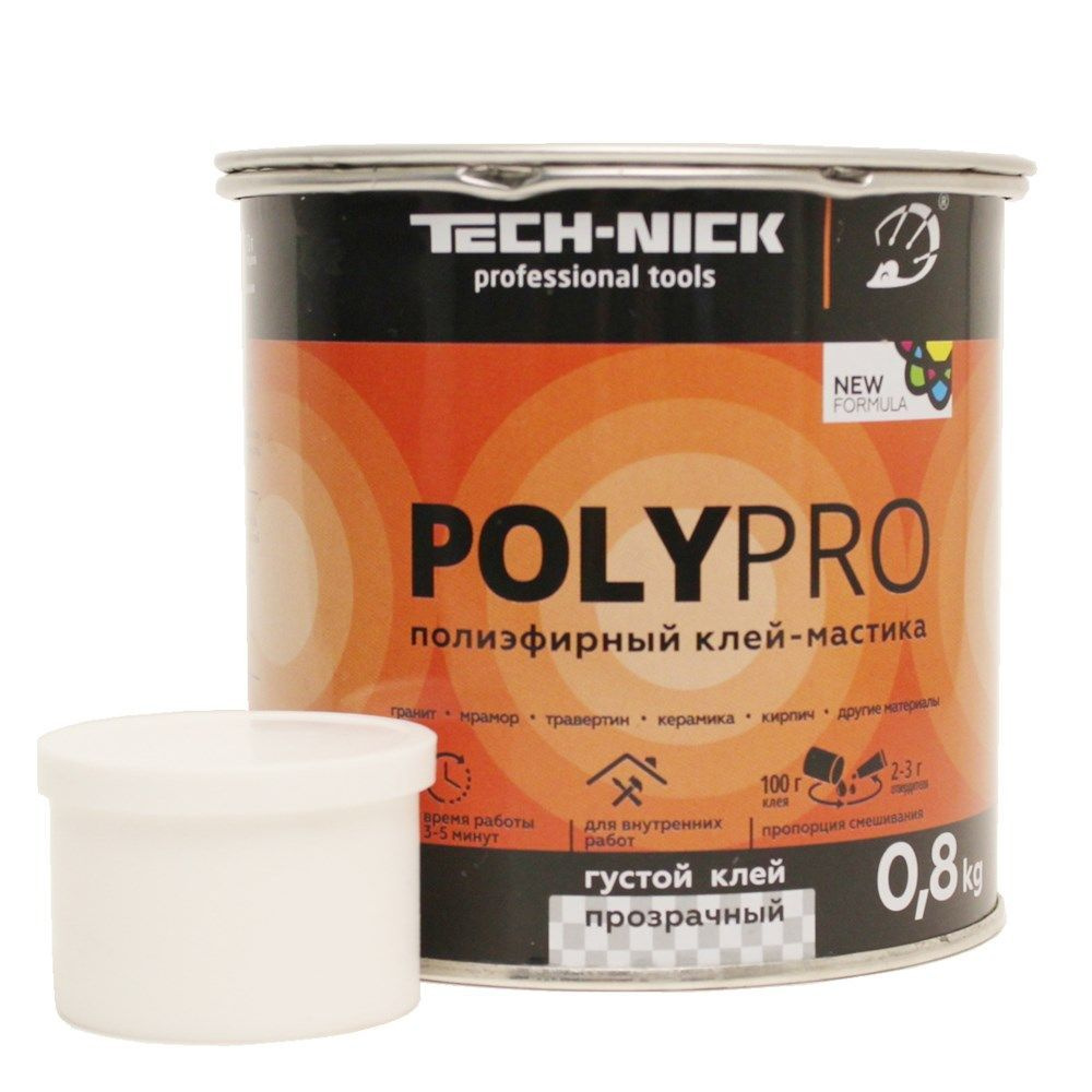 Клей полиэфирный PolyPro (медовый/густой) 0,8кг Tech-Nick #1
