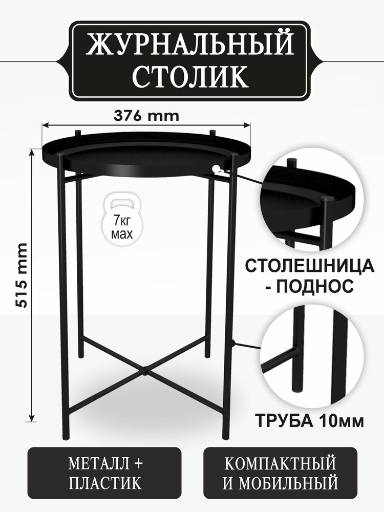 Стол журнальный charmond t803 8 квадратный