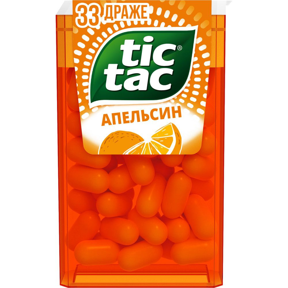 Конфеты драже Tic Tac, апельсин, 16 г - купить с доставкой по выгодным  ценам в интернет-магазине OZON (138860274)