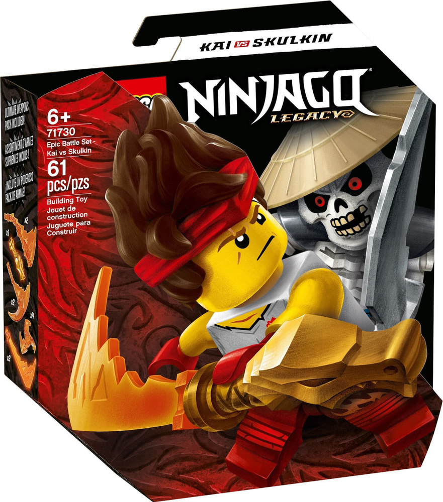 Конструктор LEGO Ninjago 71730 Легендарные битвы: Кай против Армии скелетов  #1