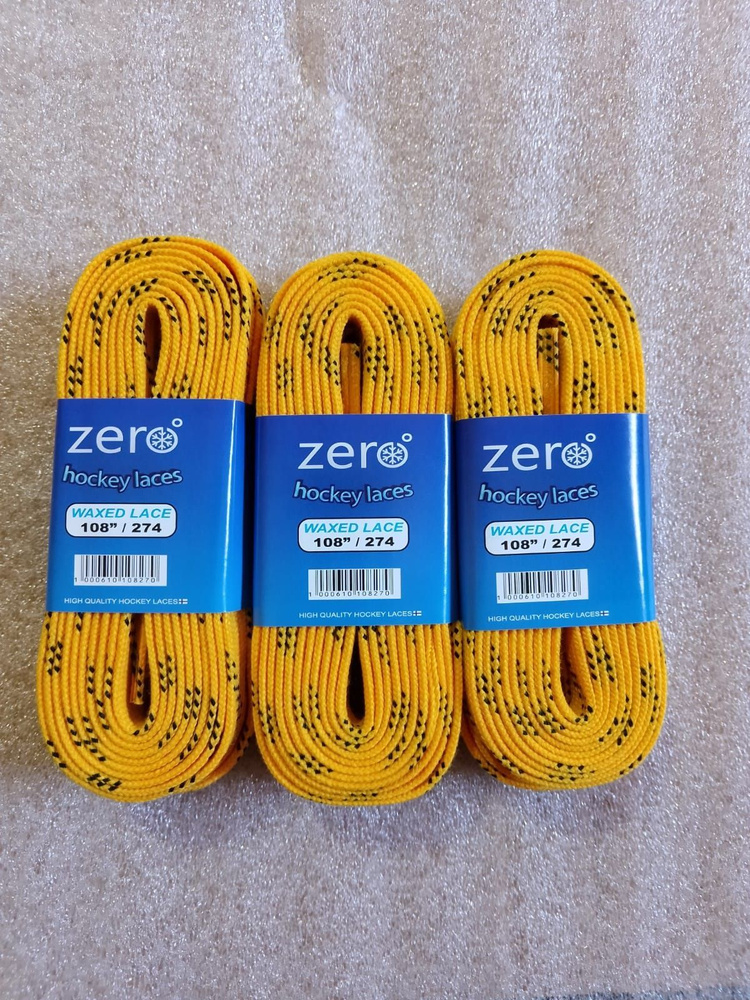 Комплект шнурков Zero Yellow 84"-213 см Laces (3 пары) #1