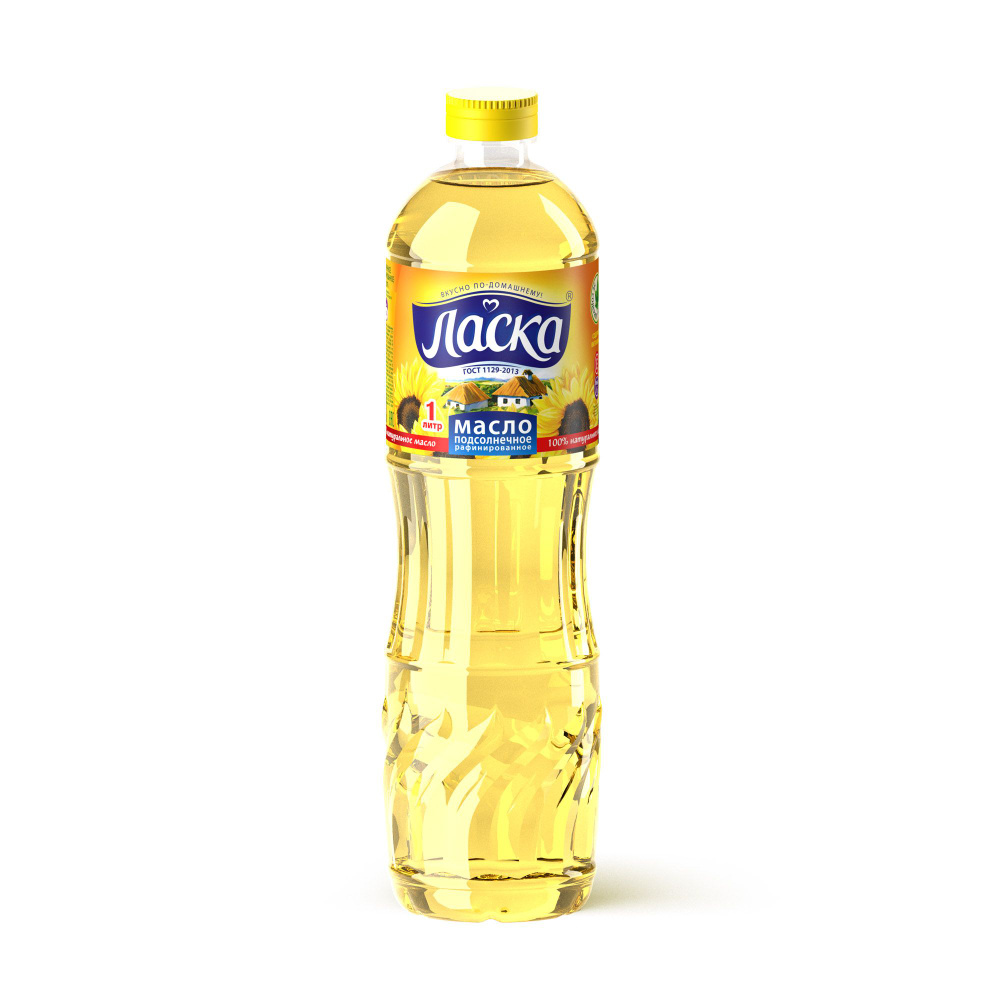 Масло подсолнечное Ласка, 1 л - купить с доставкой по выгодным ценам в ...