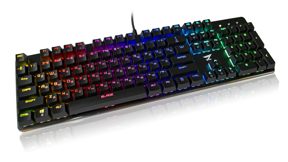 Механическая клавиатура ZET GAMING Клавиатура проводная Blade Kailh Red ...