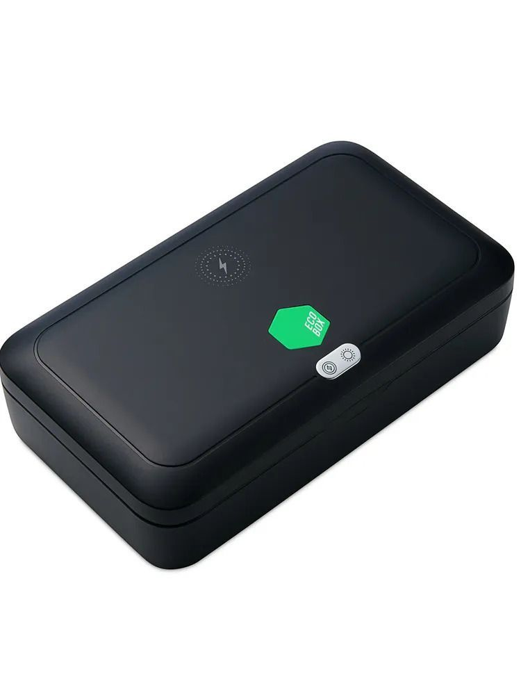 ECO BOX Стерилизатор УФ многофункциональный / Дезинфицирующий аппарат / Зарядка для смартфона черный #1