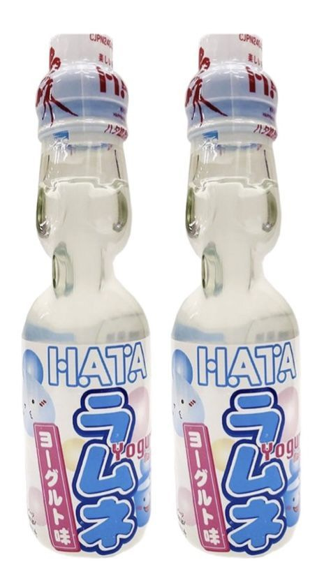 Напиток газированный Hatakosen Ramune со вкусом йогурта (Япония) 200 мл х 2 шт  #1