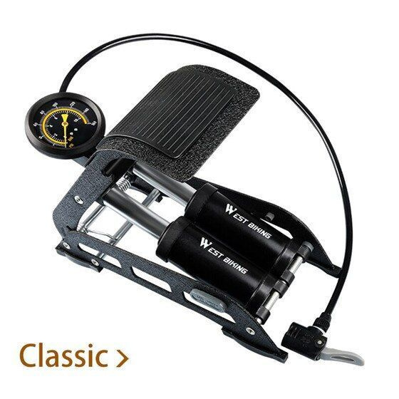Насос для велосипеда ножной с манометром West Biking 0711039 - купить с ...