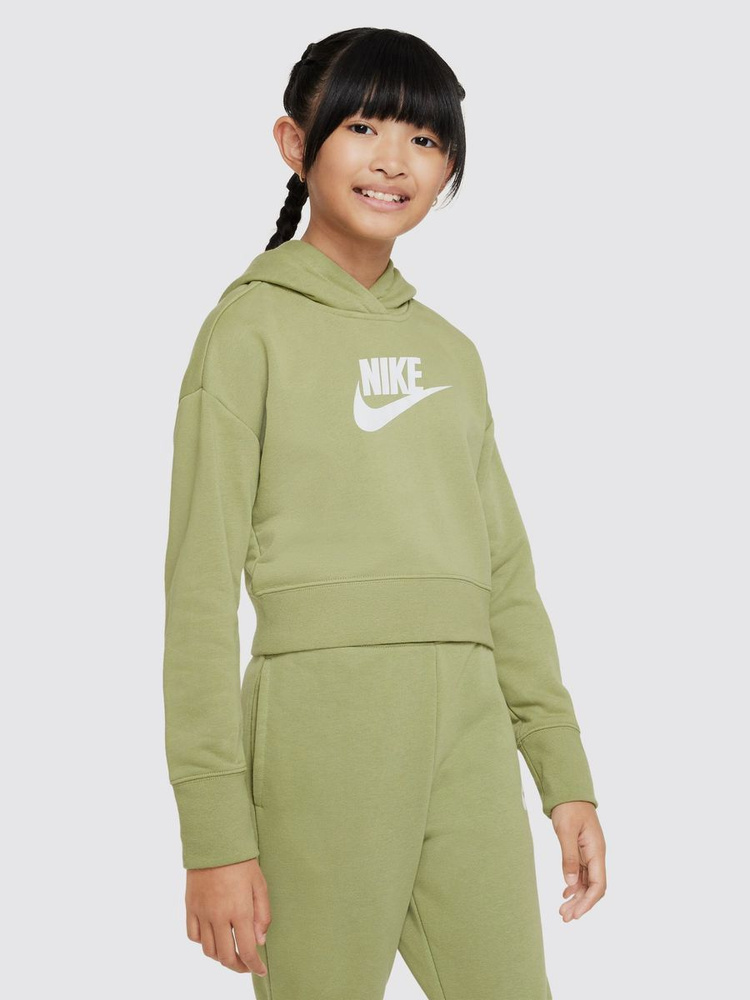 Худи Nike G Nsw Club Ft Crop Hoodie Hbr #1