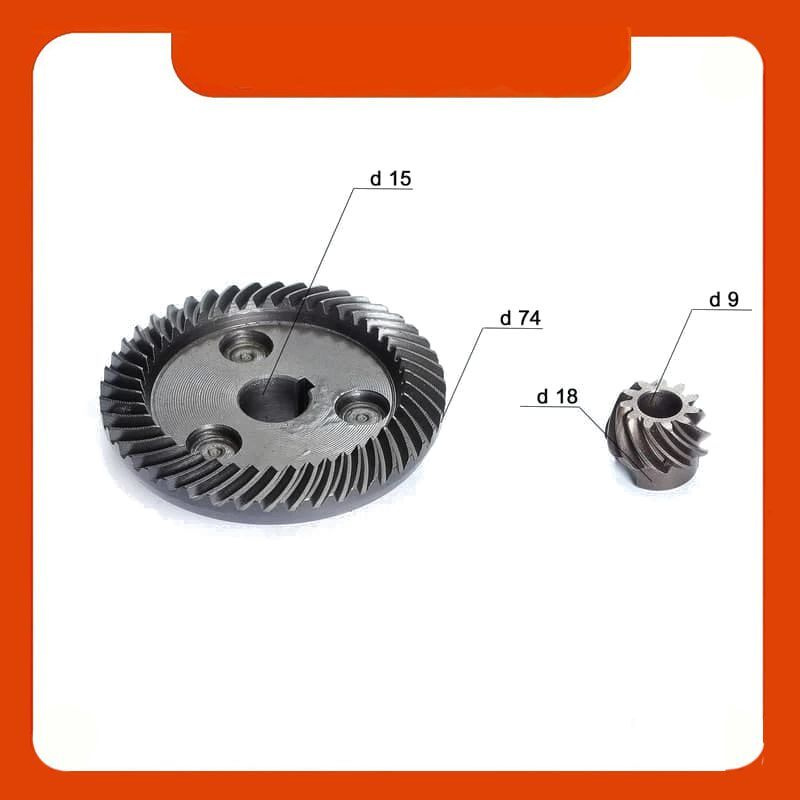 Конические пара (шестерни для редуктора) для УШМ GREAPO 230 - купить по ...