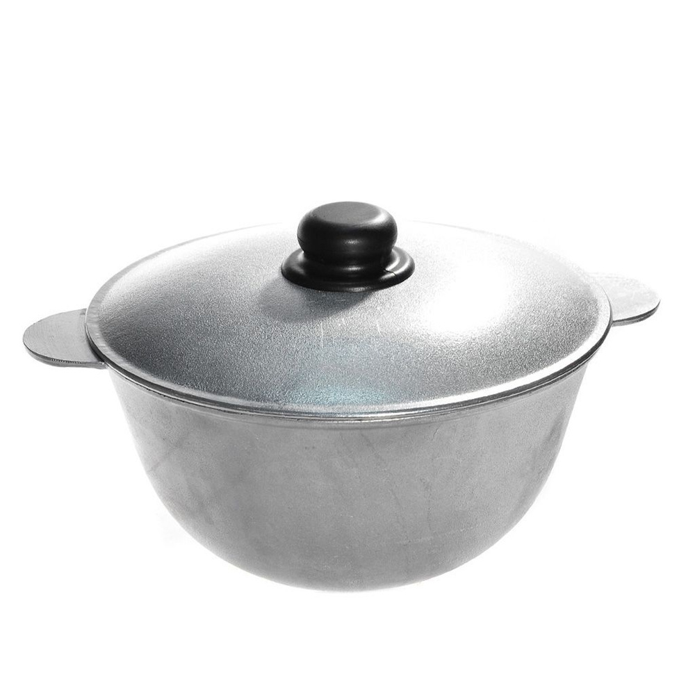 Казан алюминиевый, 7 л, с крышкой, литые ручки, Алита - купить по ...