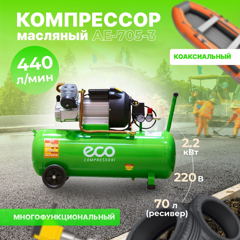 Компрессор ECO, 2200 Вт - купить по выгодным ценам в интернет-магазине ...