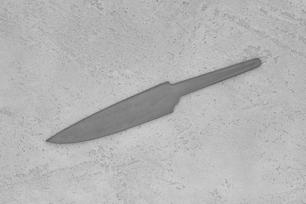 Заготовка для ножа, сталь Cromax PM 2,7мм. Модель "Аппарель О100" с клинком 100мм, ТО 61-62HRC  #1