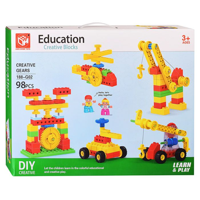 Конструктор 188-G02 "Машины Помощники" (98 дет.) в коробке купить на ...