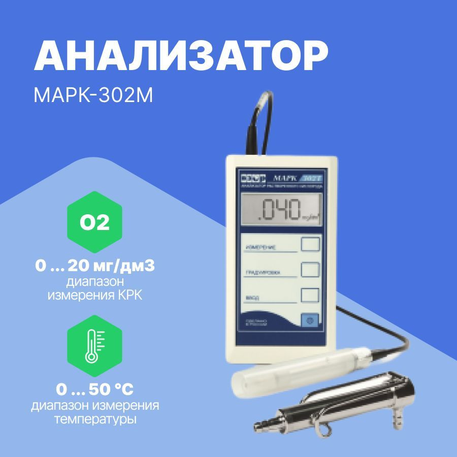 Анализатор растворенного кислорода МАРК-302Т - купить с доставкой по ...