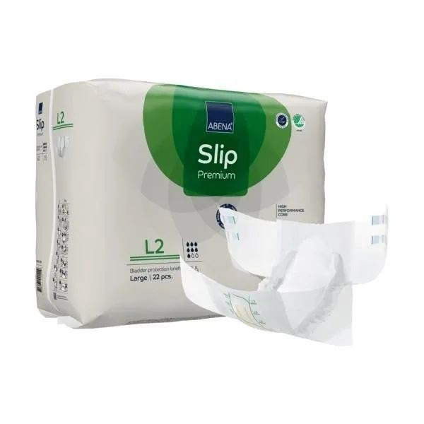 Подгузники для взрослых Abena Slip L2 объем в бедрах 100-150 см 22 шт дневные, для лежачих больных, дышащие #1