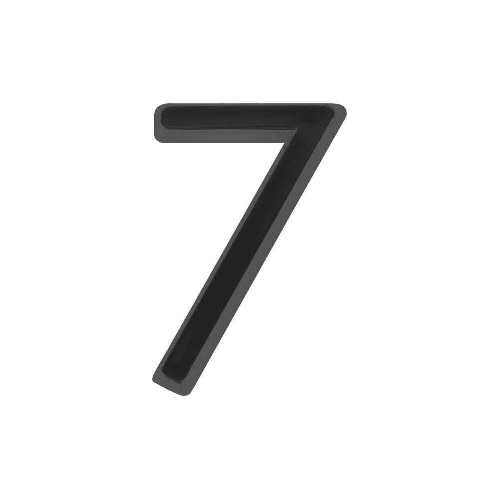 Цифра дверная Fuaro (Фуаро) "7" ABS-пластик BL (черный) #1