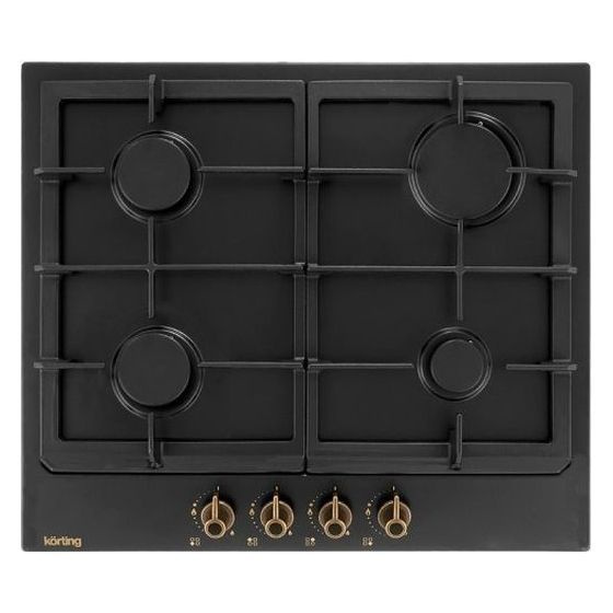Газовая варочная панель Korting HG 660 CRN, газ-контроль, электроподжиг ...