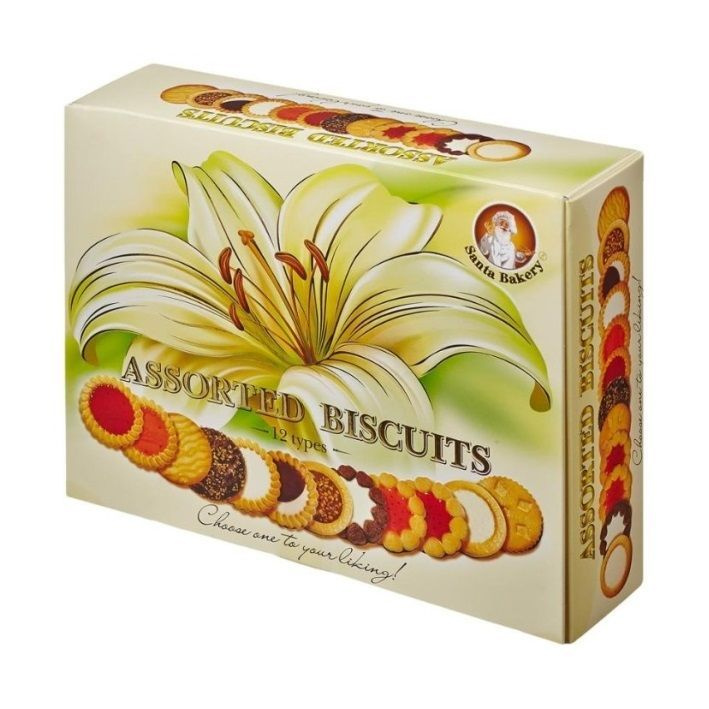 Печенье сдобное SANTA BAKERY АССОРТИ 12 видов 750 г, большая упаковка ...